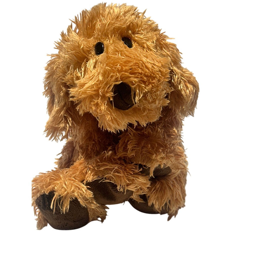Ty Classic Calhoun Dog Plush Golden Brown Shaggy Stuffed Animal Vintage 2003